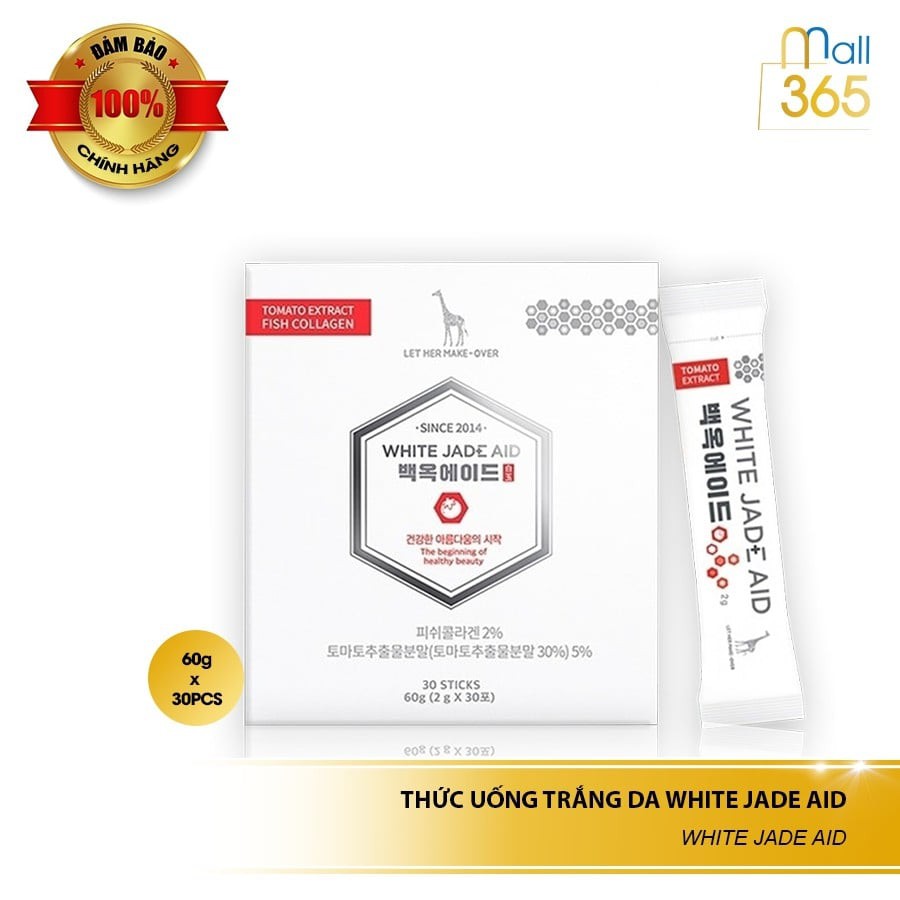 [Chính Hãng] Collagen Trắng Da White Jade Aid Hàn Quốc