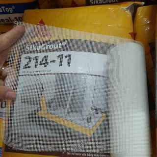 1 mét lưới thủy tinh khổ 20cm - Sử dụng kết hợp với chất chống thấm để tăng khả năng chống thấm và xử lý nứt