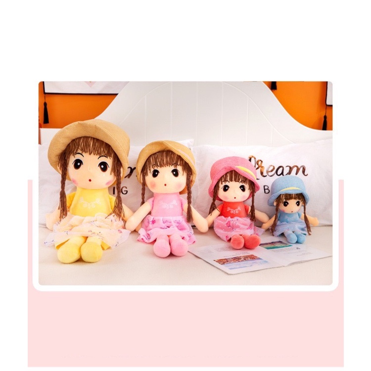 Búp bê nhồi bông cho bé gái cao 45-60-70cm