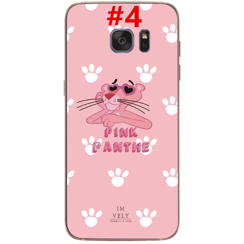 Ốp lưng TPU hình báo hồng Pink Panther cho Samsung Galaxy Note5/Note 4/S6/S7 Edge