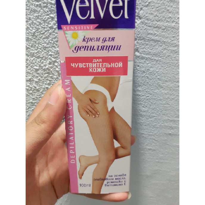Kem tẩy lông velvet  sản phẩm Kem tẩy lông Velvet Sensitive Nga cho da nhạy cảmPM03