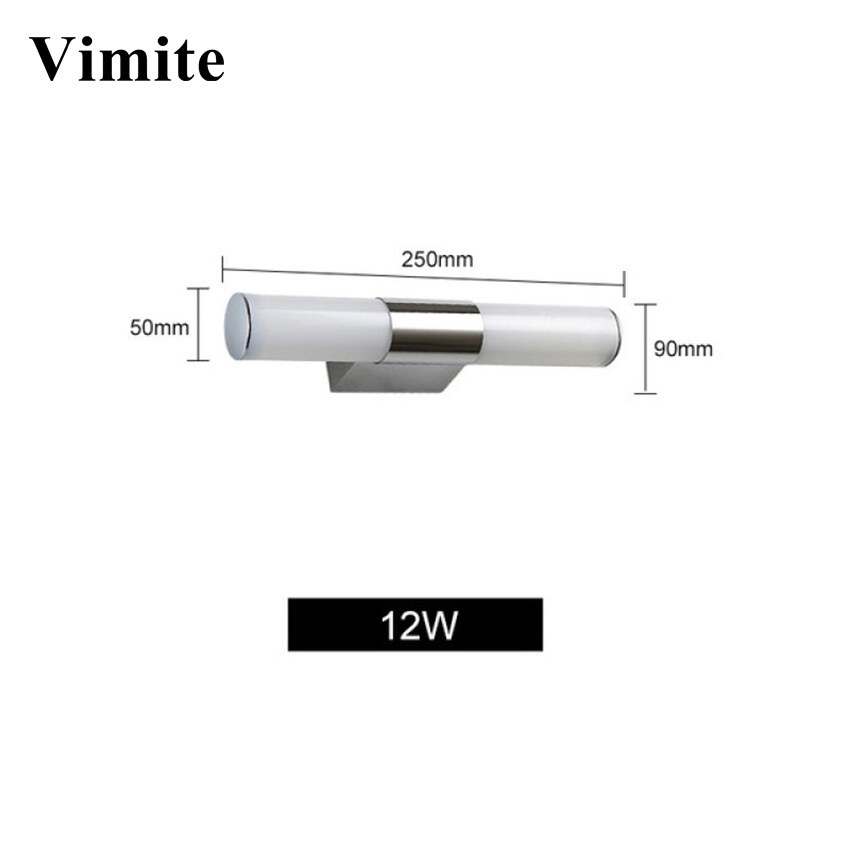Đèn LED 12W 16W 110V-24 Ánh Sáng Trắng Ấm Chống Thấm Nước Bằng Thép Không Gỉ Gắn Tường Phòng Tắm