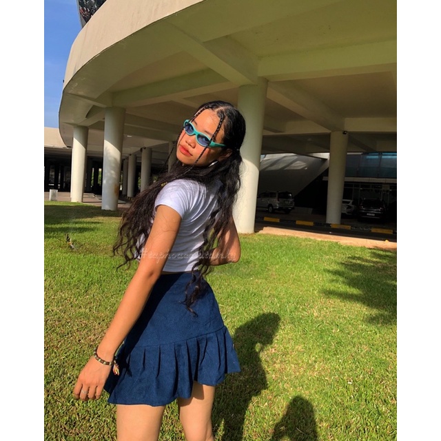 #taphoacotutamky #bestseller Chân váy Túi hộp gài nút lệch hông - Pocket Skirt | BigBuy360 - bigbuy360.vn