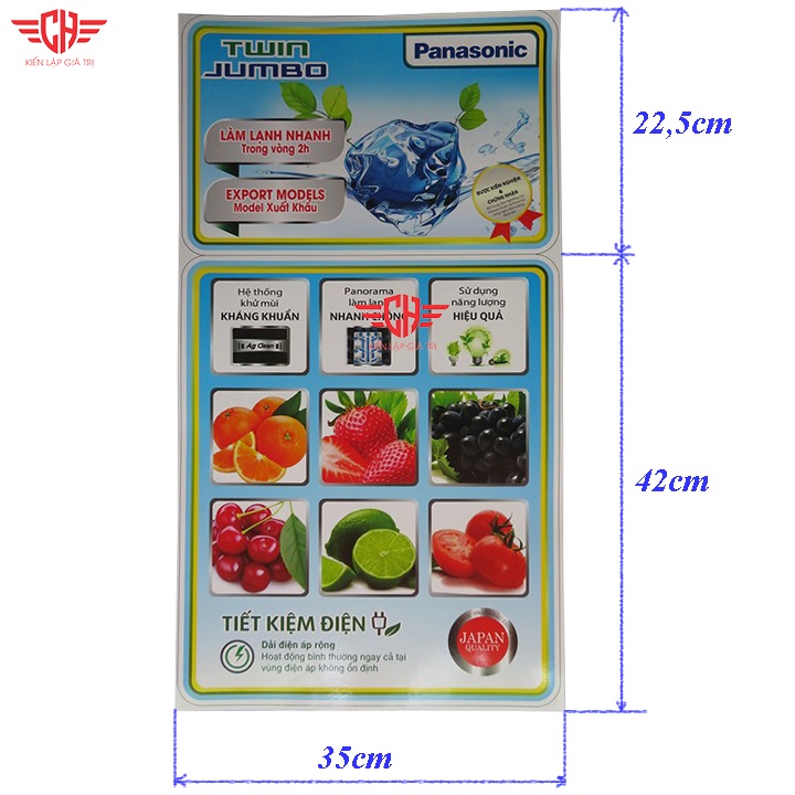 Tem dán tủ lạnh panasonic nhiều mẫu