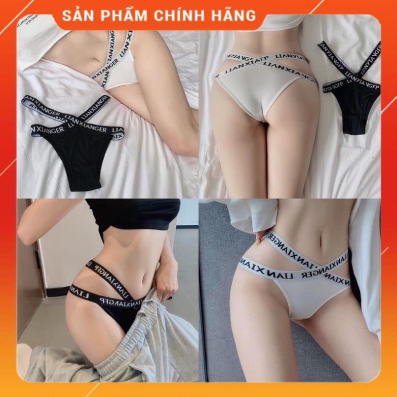 Quần Lót Nữ Cotton Sexy Lọt Khe Siêu Cuốn Hút Cạp X Lian Sexy 1838