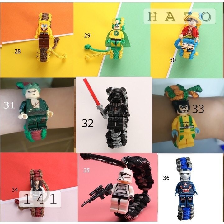 VÒNG TAY LEGO THỜI TRANG PARACORD NHIỀU MẪU CỰC HOT | BigBuy360 - bigbuy360.vn