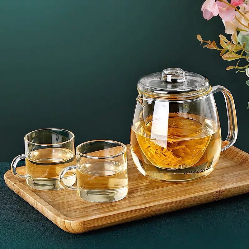 Bình pha trà thuỷ tinh lõi lọc 600ml