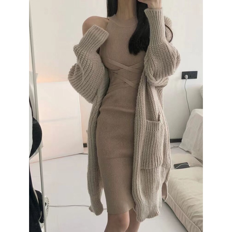 Áo Khoác cardigan Dệt Kim Tay Dài Phong Cách Nhật Bản Thời Trang Thu Đông Mới 2022