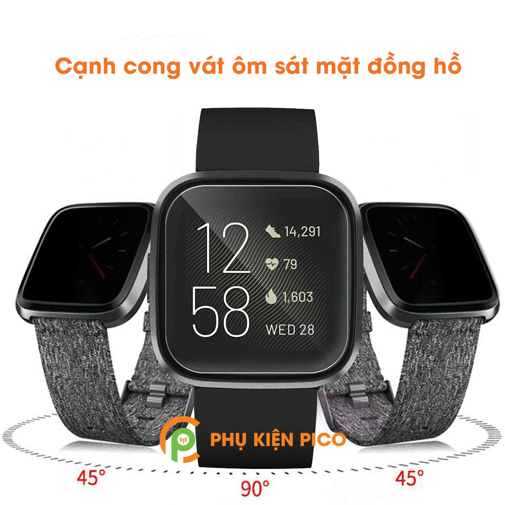 Cường lực đồng hồ Fitbit Versa chính hãng Gor trong suốt full màn hình bộ 2 chiếc