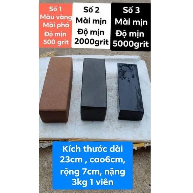 bộ 3 viên đá bùn tây bắc mài dao kéo siêu sắc cạo râu lông chân