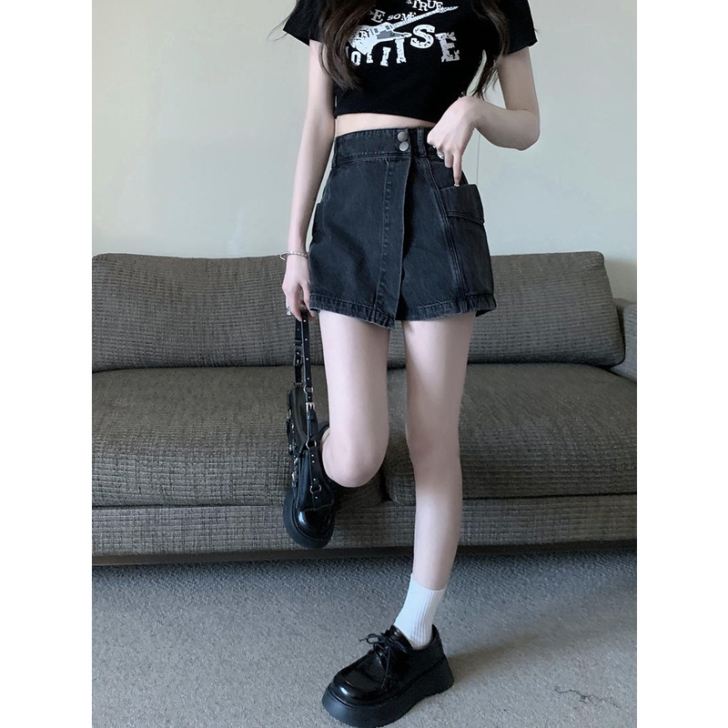 Quần Jeans Lưng Cao Phong Cách Hàn Quốc Cho Nữ