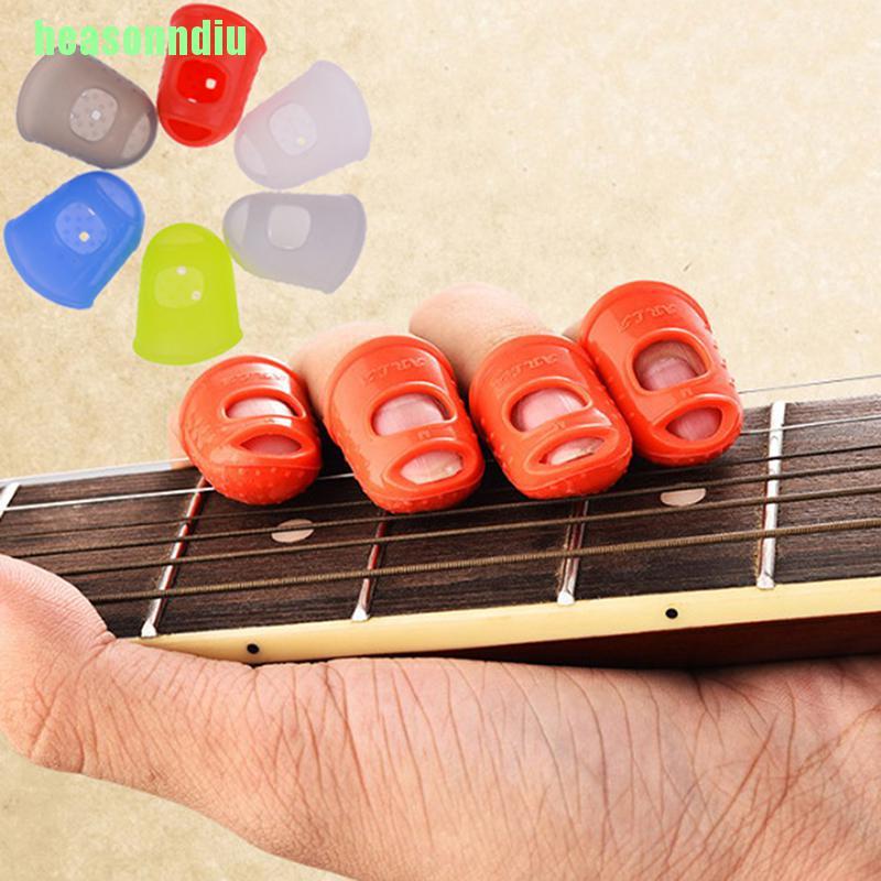 Set 5 Bao Ngón Tay Bằng Silicon Bảo Vệ Ngón Tay Khi Chơi Đàn Guitar