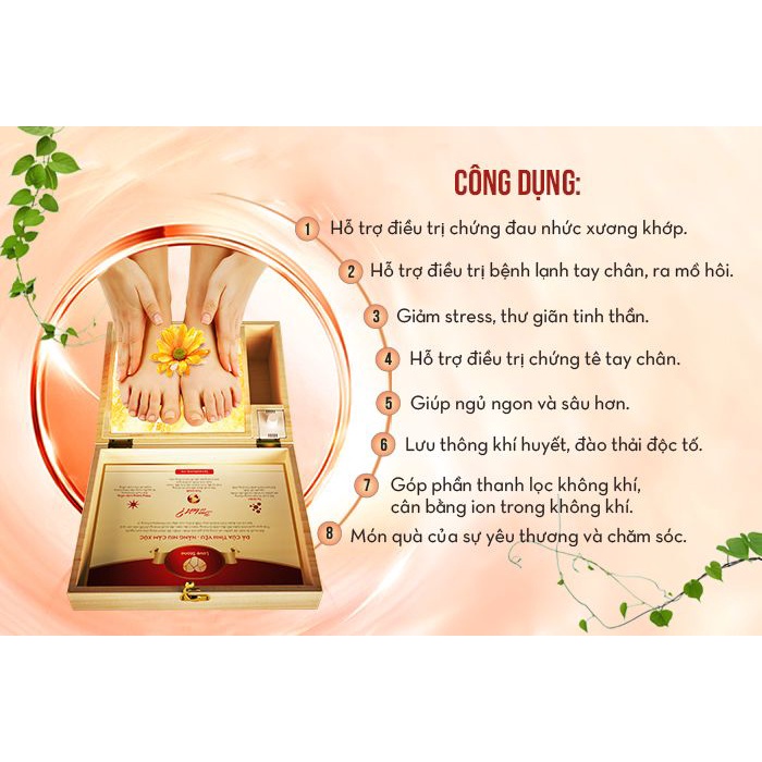 Hộp Đá Muối Himalaya LoveStone Massage Chân Magic  - Nhập Khẩu Pakistan Hàng Chín Hãng 100%