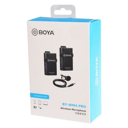 (Quà tặng trị giá 199k) Boya BY-WM4 Pro K1 micro không dây chất lượng tặng kèm combo 4 pin kèm sạc DoublePow chính hãng