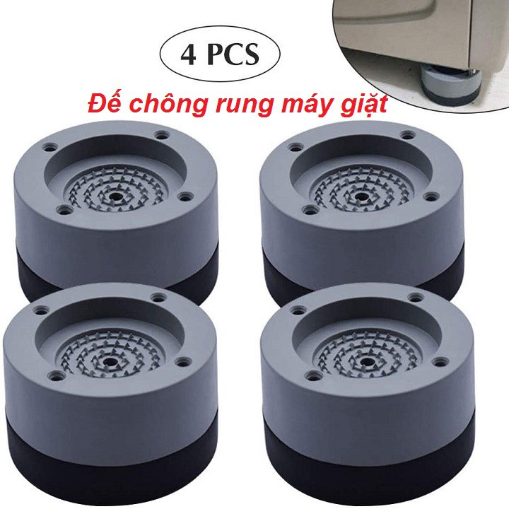 Đế chống rung máy giặt - Chân kê tủ lạnh đa năng ( set 4 miếng )