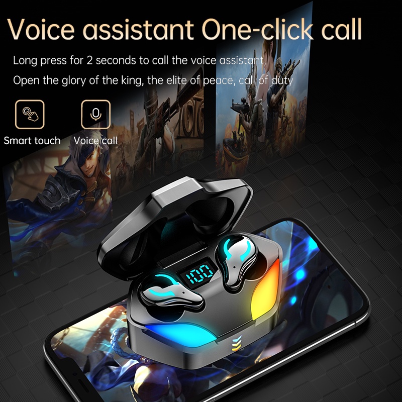 Tai Nghe Chơi game Không Dây X1 TWS bluetooth 5.0 Giảm Tiếng Ồn Chất Lượng Cao