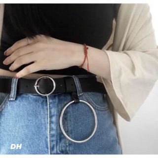 Dây lưng khuyên tròn đầu vuông và đầu tròn, thắt lưng khuyên tròn