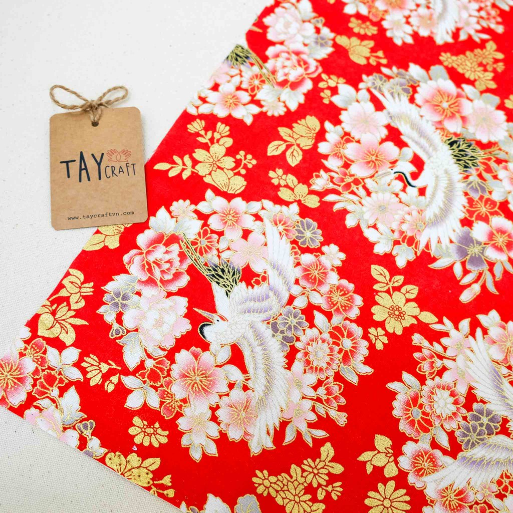 Vải thô cao cấp họa tiết Nhật Bản 50x70cm/50x140cm