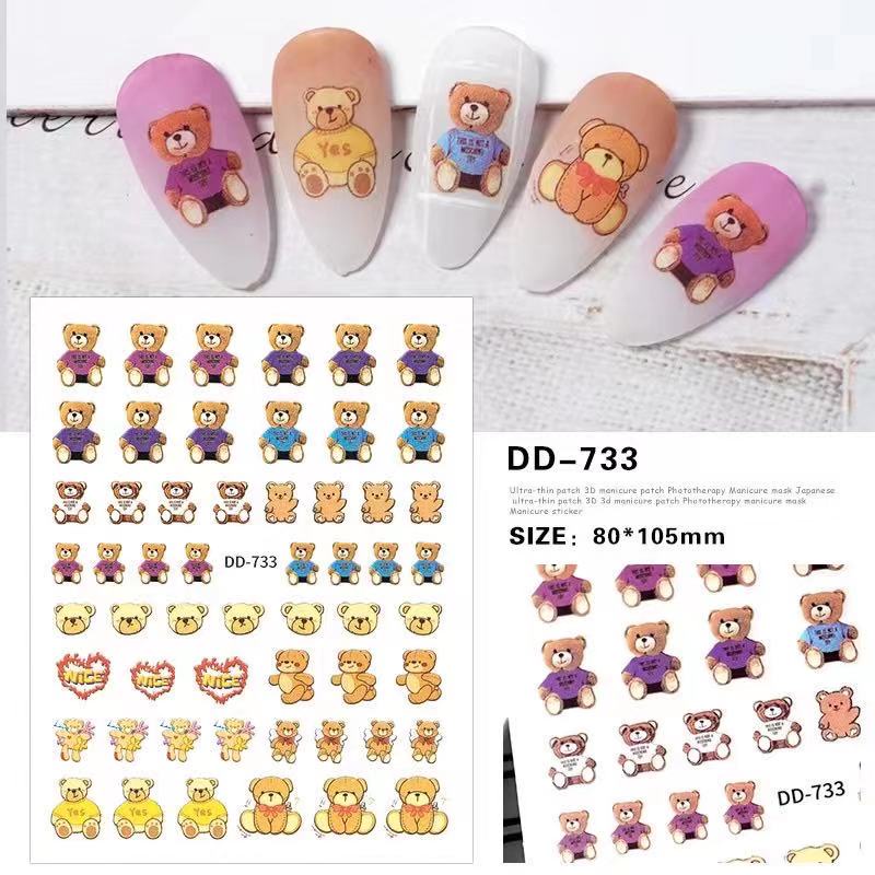 Sticker trang trí nail ma dd733