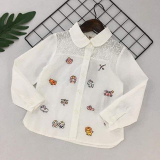 Áo sơ mi quảng châu ren thêu