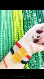 Lắc tay hồ hly tết dây