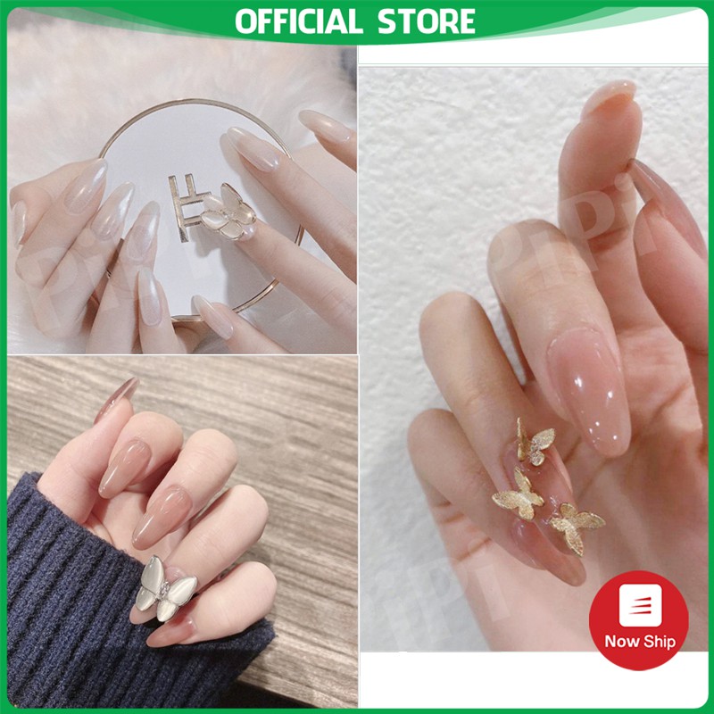 Móng tay giả đính đá dài Cô dâu lấp lánh đầu nhọn đẹp Bộ 24 chiếc sơn bóng Kèm keo 353637
