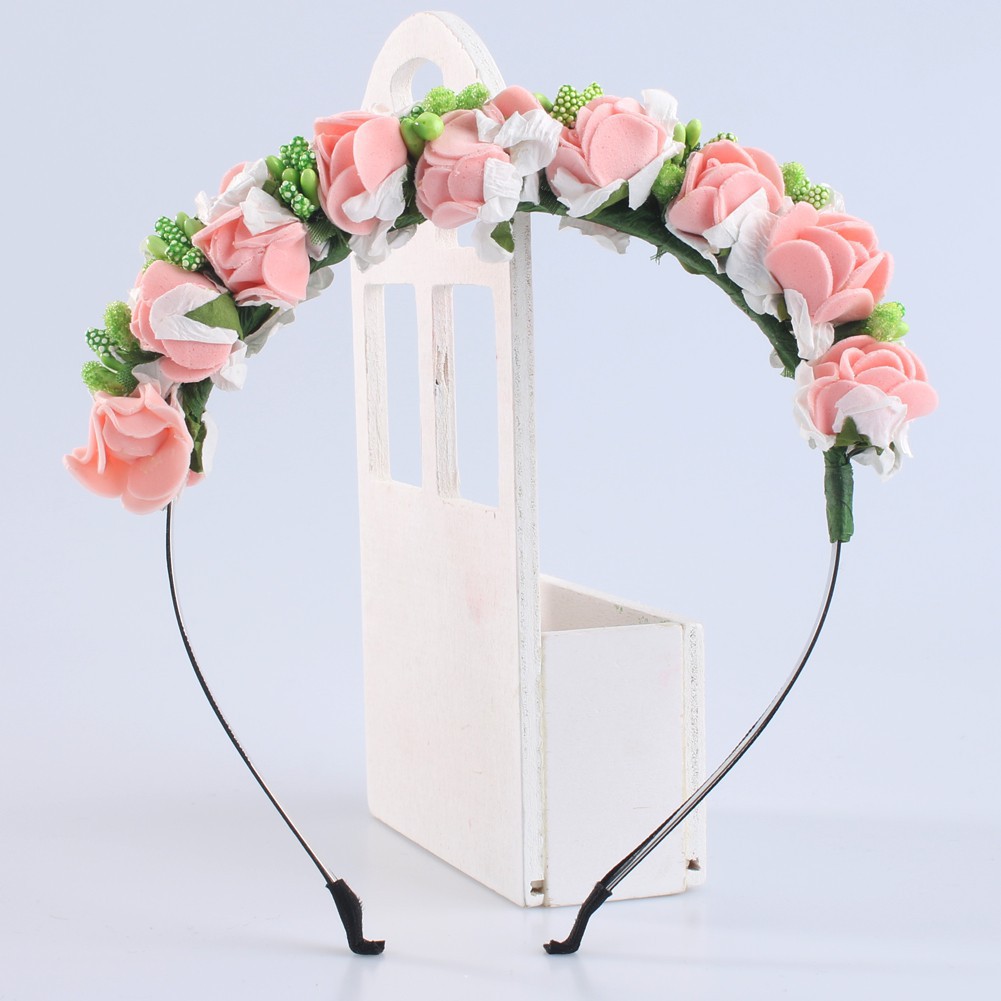 Băng đô cài tóc đính hoa cho cô dâu