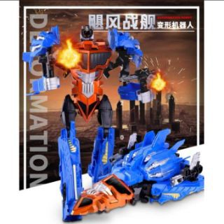 Robot Deformation Biến Hình cỡ lớn kết hợp 5 xe con, có bán lẻ 1 xe con (Khách chat chọn mẫu hoặc shop giao ngẫu nhiên)