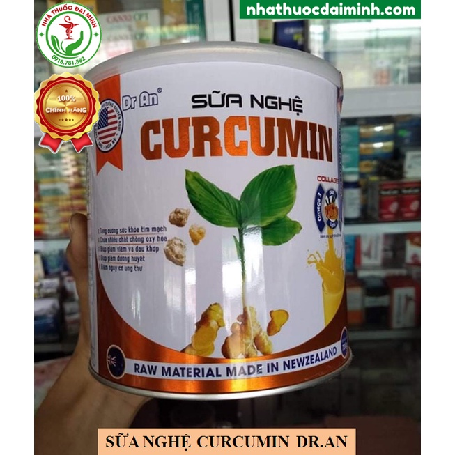 Sữa Nghệ Curcumin DrAn - Đẹp Da, Đẹp Dáng, Dành Cho Phụ Nữ Sau Sinh, Bệnh Dạ Dày,