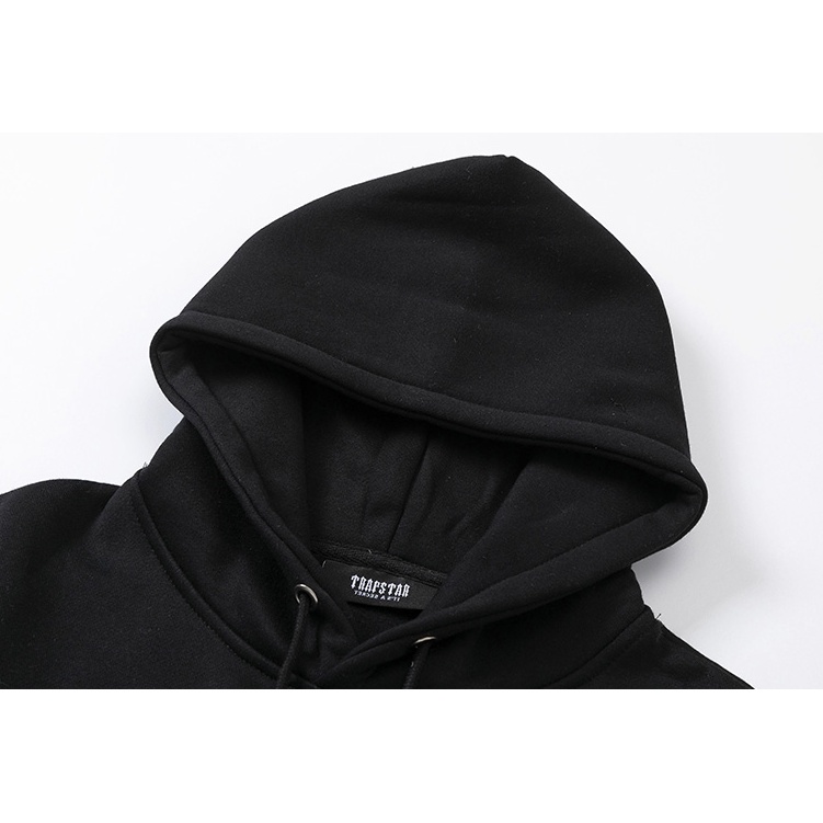 Áo khoác Trapstar có mũ trùm đầu phối họa tiết rằn ri thời trang cho nam và nữ