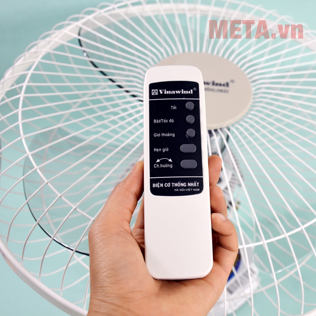 Quạt đảo treo trần điện cơ thống nhất Vinawind QTD400X có điều khiển Đocavo