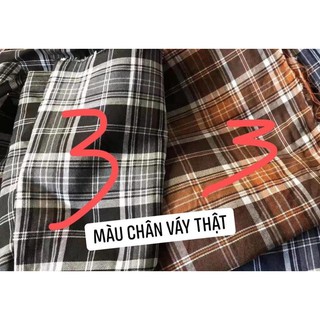 CHÂN VÁY KẺ CARO 2 MÀU
