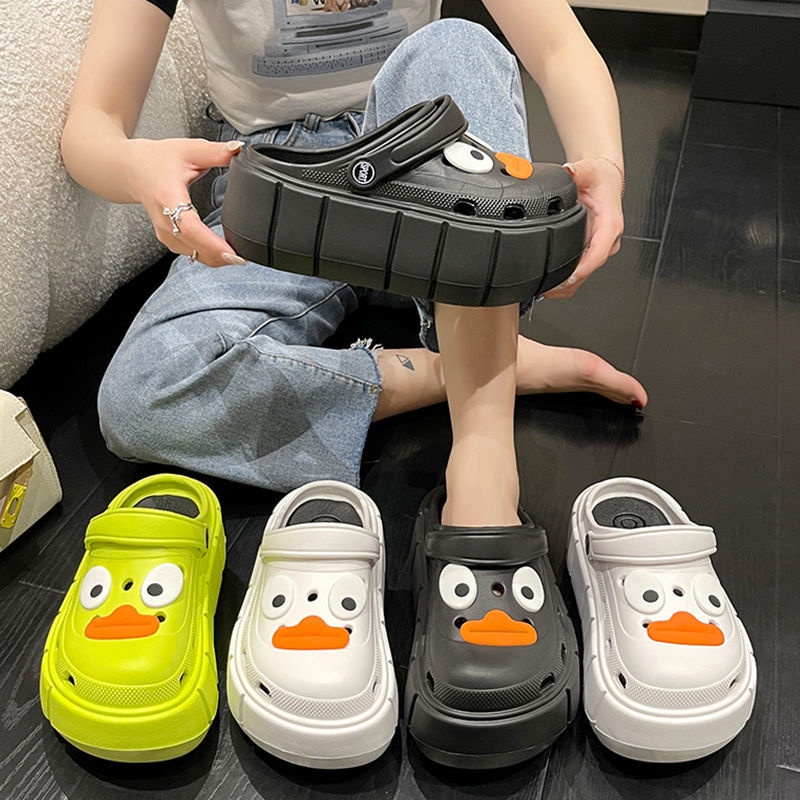 Giày Sandal Đế Dày Chống Trượt Thời Trang Đi Biển Mùa Hè Dễ Thương Cho Nữ