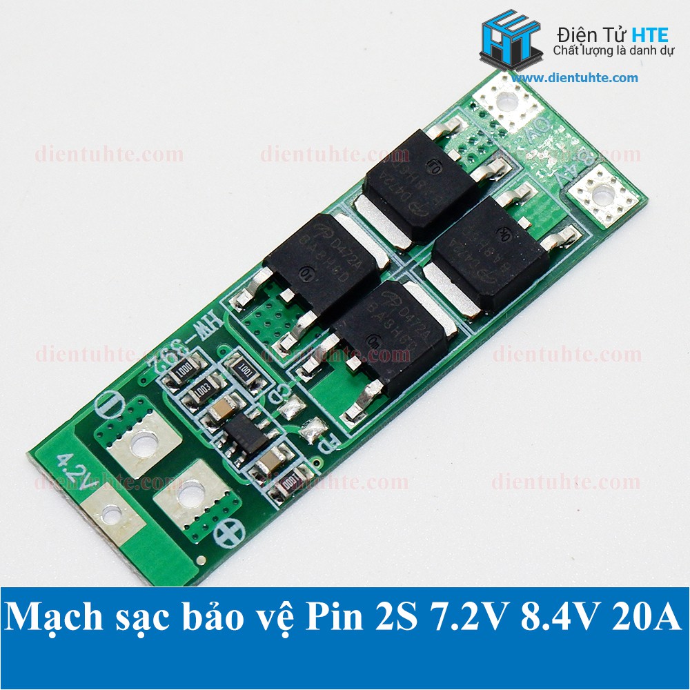 Mạch sạc Bảo vệ Pin 2S 8.4V 20A [HTE Quy Nhơn CN2]