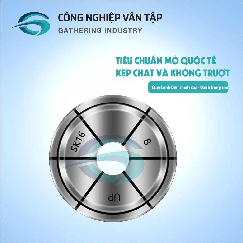 Collet SK10, SK16 - Collet kẹp dao phay kiểu SK có độ chính xác cao