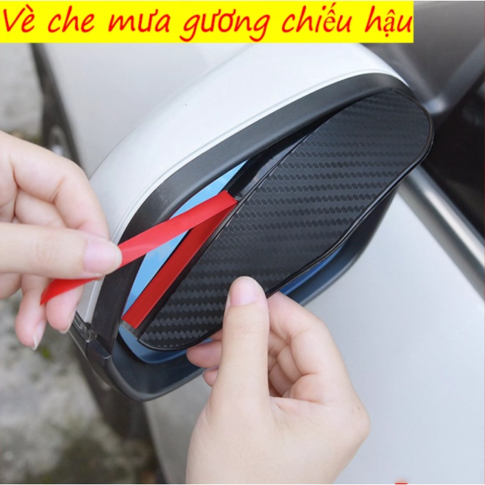 Vè che mưa gương chiếu hậu chống bám nước bằng sợi carbon