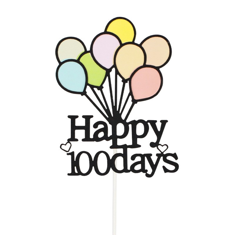 Bong Bóng Nhiều Màu Trang Trí Bánh Kem Sinh Nhật Cho Bé