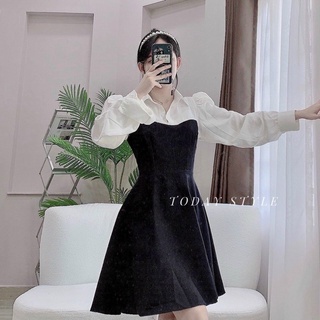 ĐẦM SUÔNG PHỐI CỔ SƠ MI