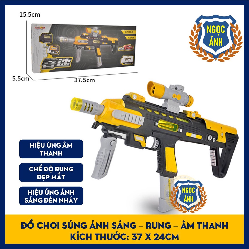 Đồ Chơi Trẻ Em Súng Nhựa Pin Phát Nhạc Phát Sáng ChuangLIDa SS02 (Tặng Pin) - Shop Ngọc Ánh