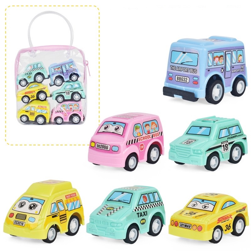 Set 6 oto đồ chơi cho bé