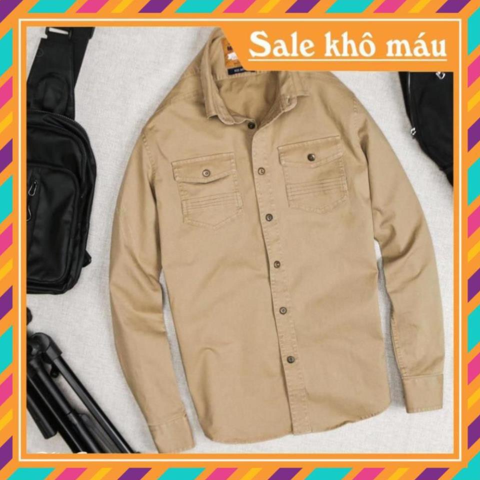 Áo sơ mi denim nam 5 màu MUSLAND | BigBuy360 - bigbuy360.vn