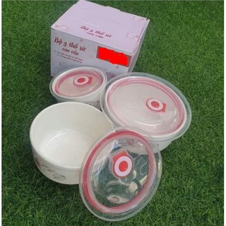 Bộ 3 thố sứ