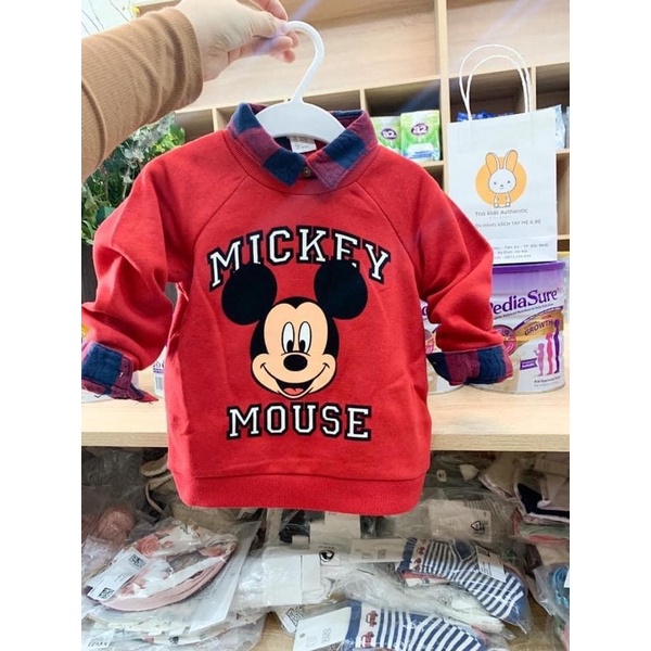 Áo Mickey đỏ bé trai, bé gái, HM US săn SALE