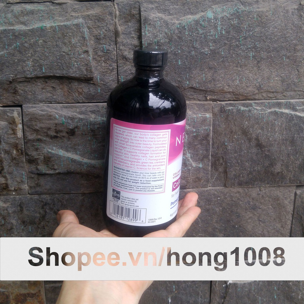 Nước Uống Collagen Lựu Neocell Collagen + C Pomegranate Liquid 473 ml Mỹ - Mẫu mới | WebRaoVat - webraovat.net.vn