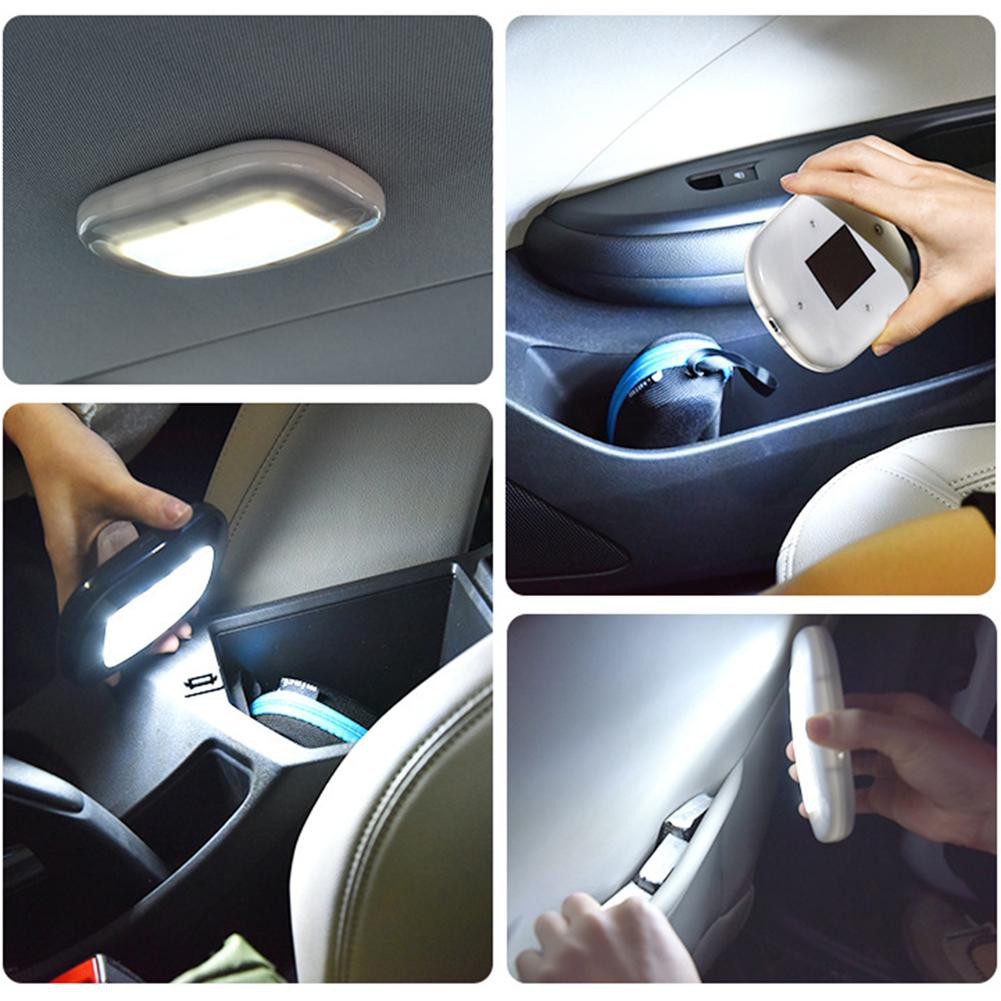 Đèn Led trần Ô tô đa năng có kèm dây sạc qua cổng usb 2W, DC 10 ~ 30V, 12x9cm ( màu trắng)