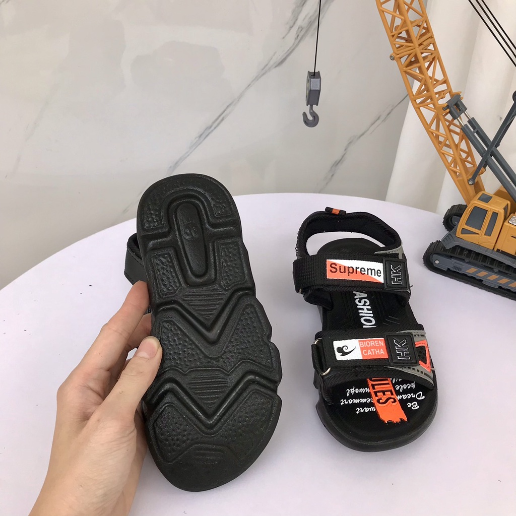 Dép Quai Hậu - Dép Sandal Quai Dính HK Phong Cách Thể Thao Bé Trai 3-12 tuổi K105