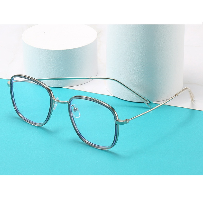 Kính Cận Gọng Kim Loại Nhẹ Chống Bức Xạ Phong Cách Hàn Quốc