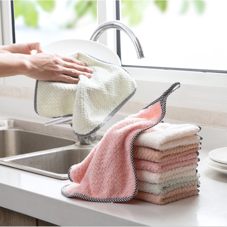 Khăn lau tay bằng lông cừu mềm mại thấm hút nước nhanh chóng