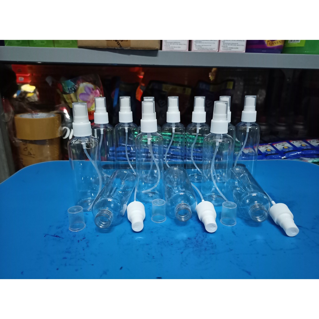 Chai nhựa lọ nhựa chiết mỹ phẩm lọ chiết nước hoa chai chiết cồn y tế - LP - 100ml