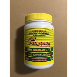 Phân bón lá growmore 20-20-20 te usa 100g